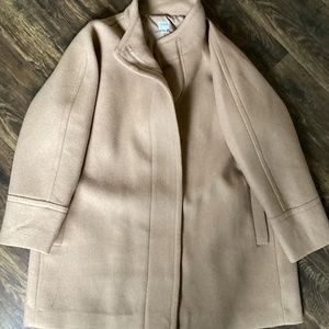 J. Crew Fact Women's Beige Neutral Wool Blend New City Cocoon Coat Size 20